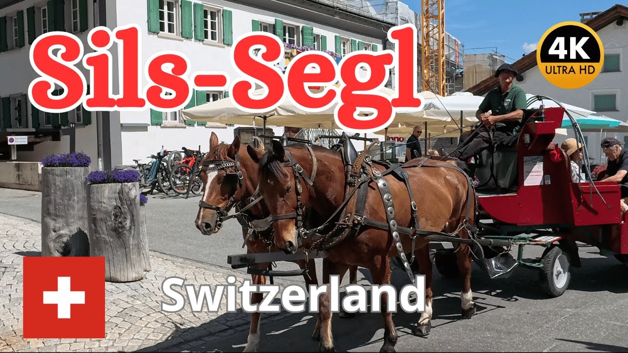 Walking Tour in Sils Im Engadin, Switzerland 🇨🇭 4K 60fps | July 2024