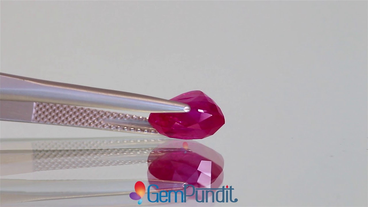 4.04 carat Flawless Natural unheated Myanmar (Burma) Ruby Loose - GRS Certified