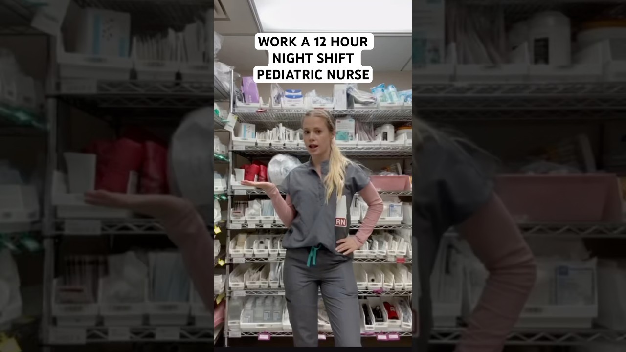 LETS WORK A 12 HOUR NIGHT SHIFT PEDIATRIC NURSE #nursing #dayinmylife #travelnurse #rn #nurse #shift