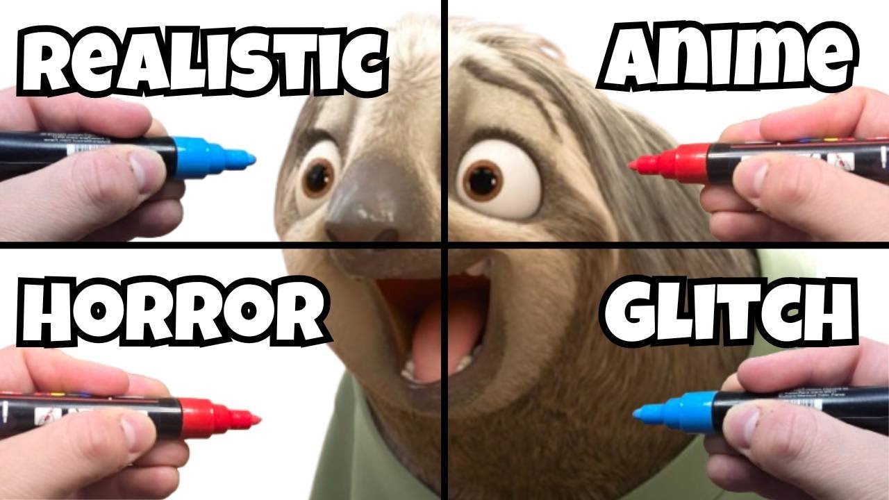 Drawing Flash From Zootopia — 4 Incredible Styles!