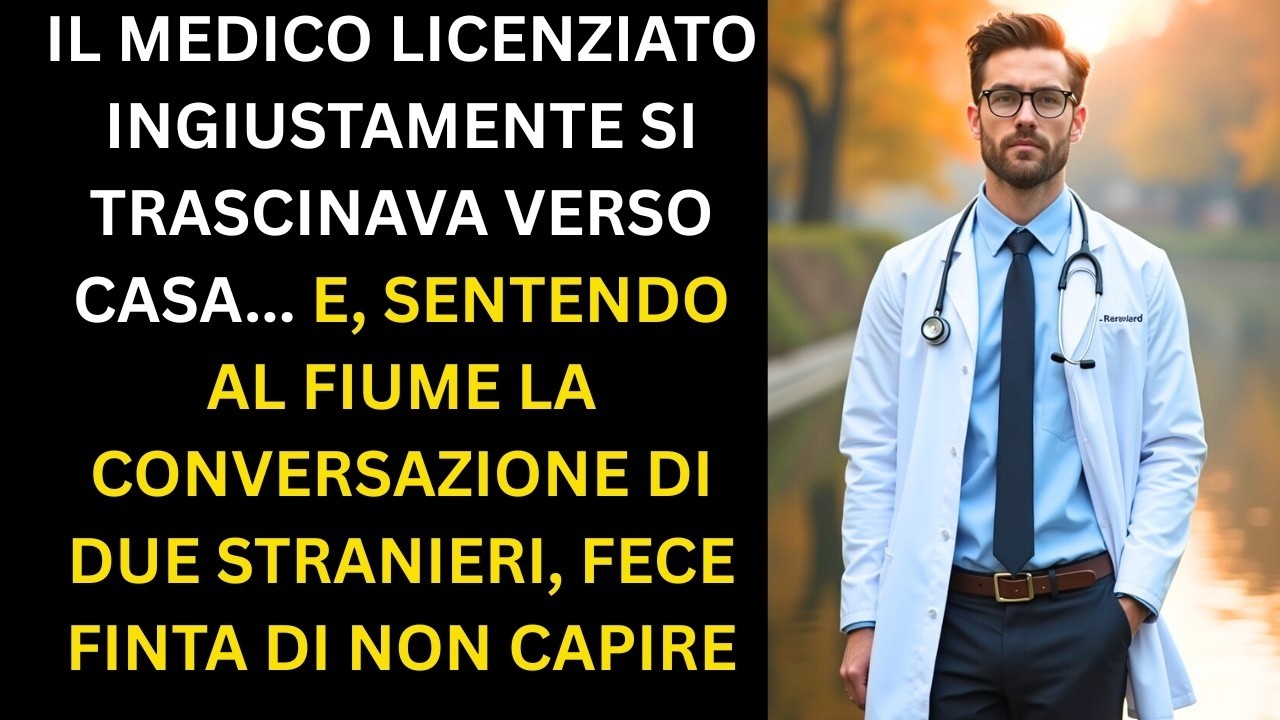 Un medico licenziato senza colpa tornava a casa… Udendo due stranieri al fiume, finse di non capire