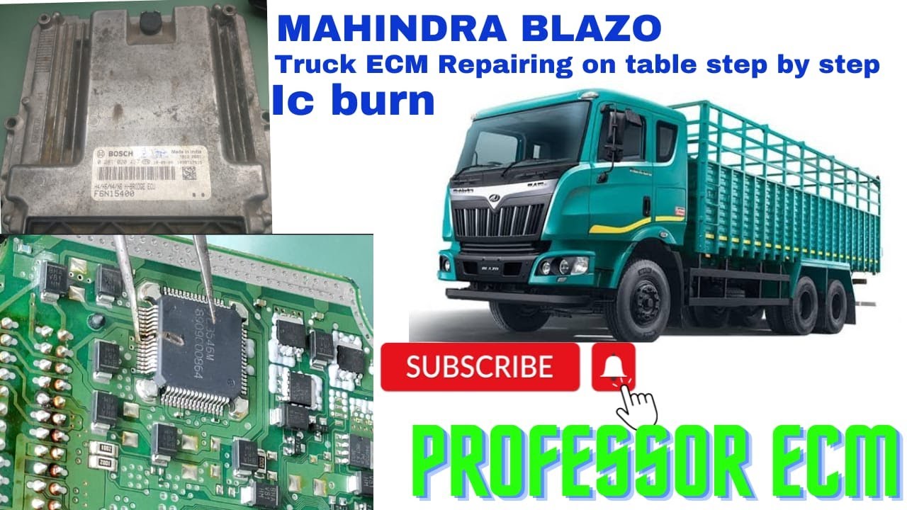 MAHINDRA BLAZO TRUCK ECM REPAIRING STEP-BY-STEP ON TABLE..🔥🚗
