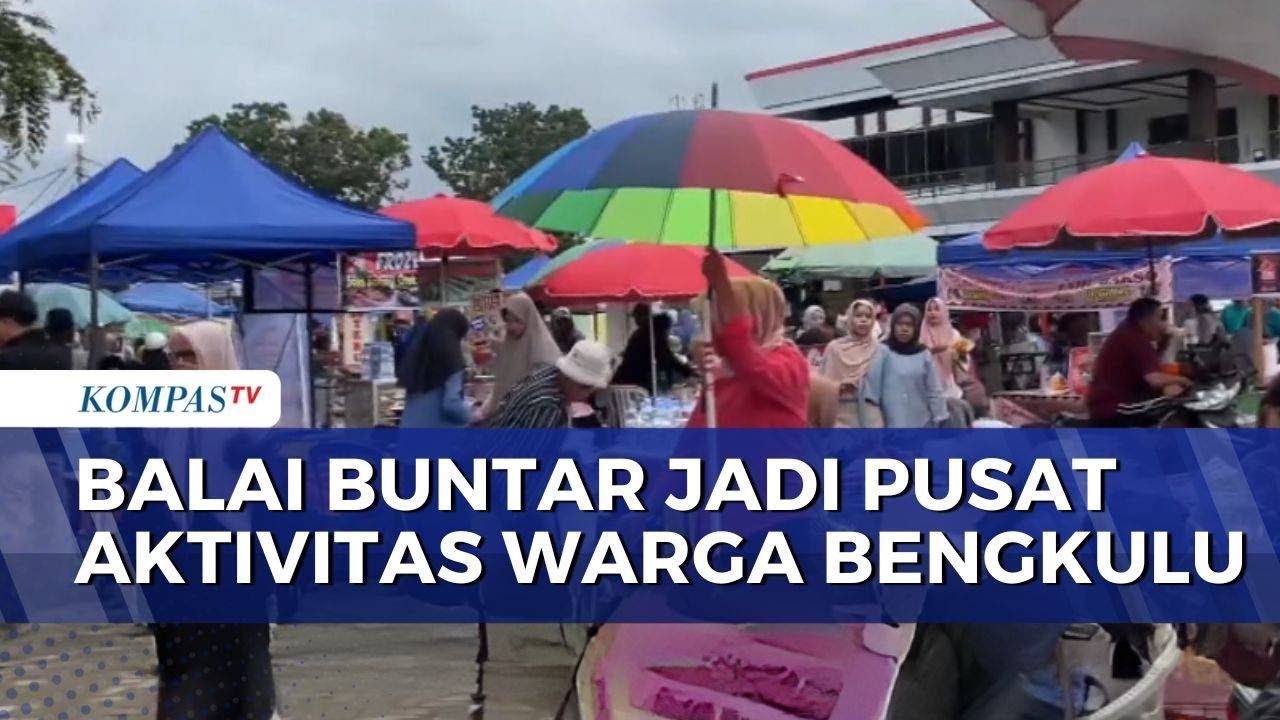 Bengkulu's Balai Buntar has become a favorite spot for residents to exercise and enjoy culinary d...