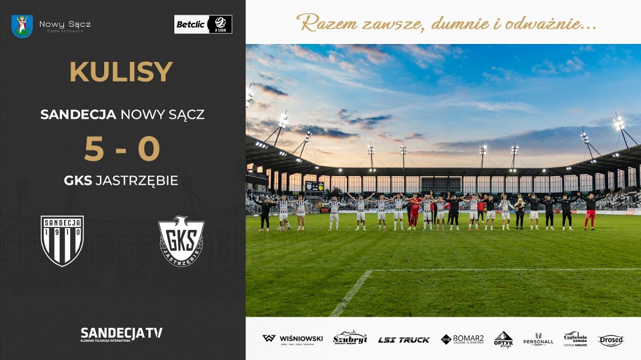 Sandecja Nowy Sącz - GKS Jastrzębie 5:0 (2:0) | kulisy meczu | 01.03.2026
