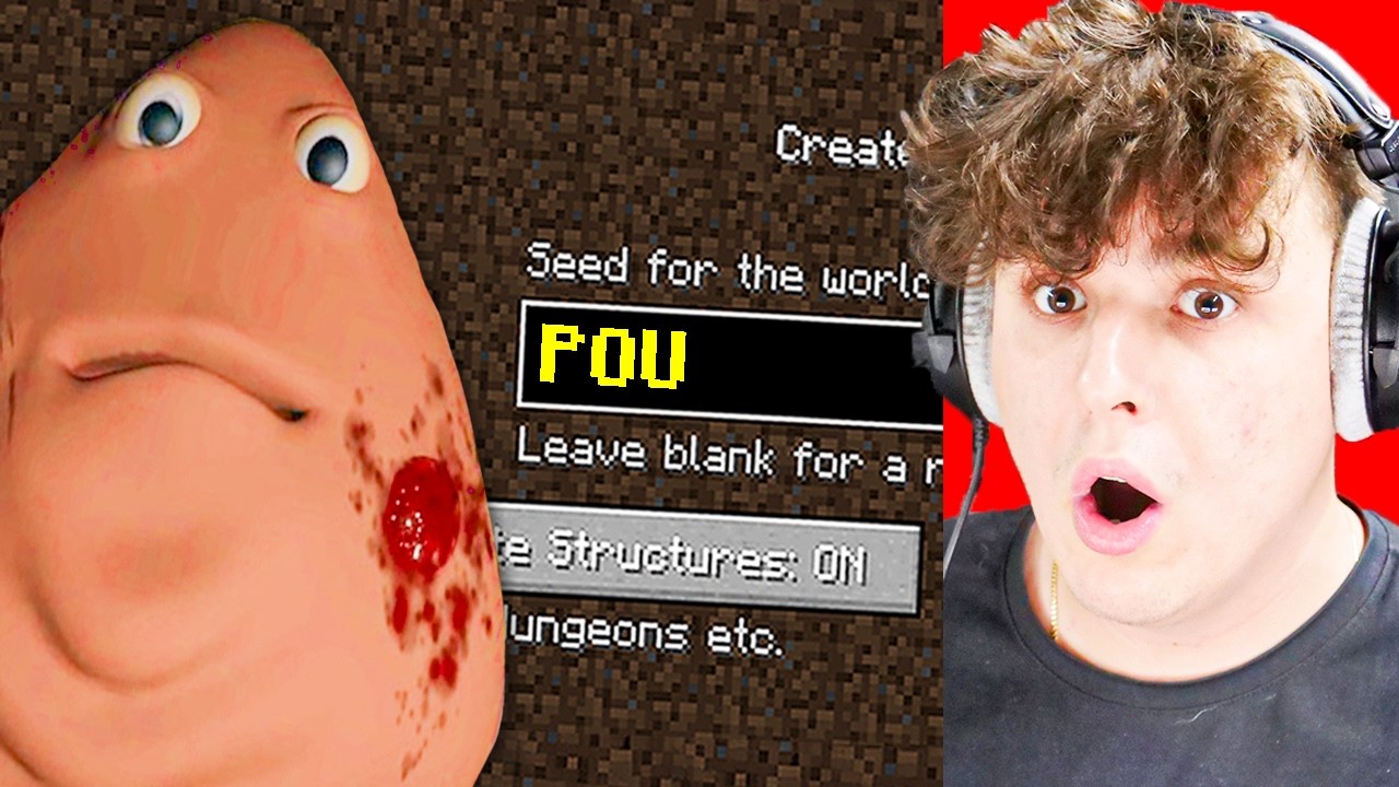 NIGDY NIE GRAJ NA SEEDZIE POU w MINECRAFT 💩!!