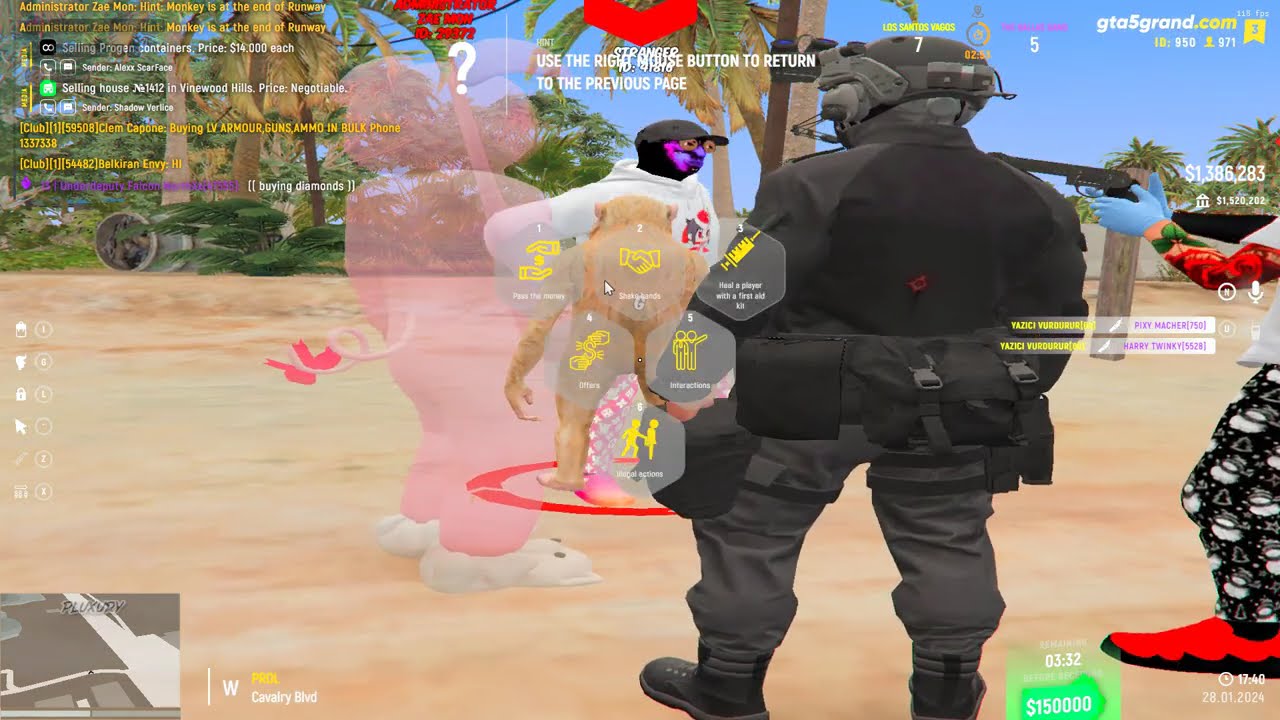 1 Monkey against everyone | Grand RP event