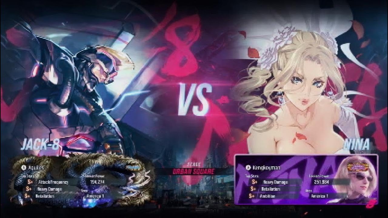 TEKKEN™8 Group Matches  Jack-8 (AGUILEZ) vs. Nina (KENGKOYMAN) part 4 4K!