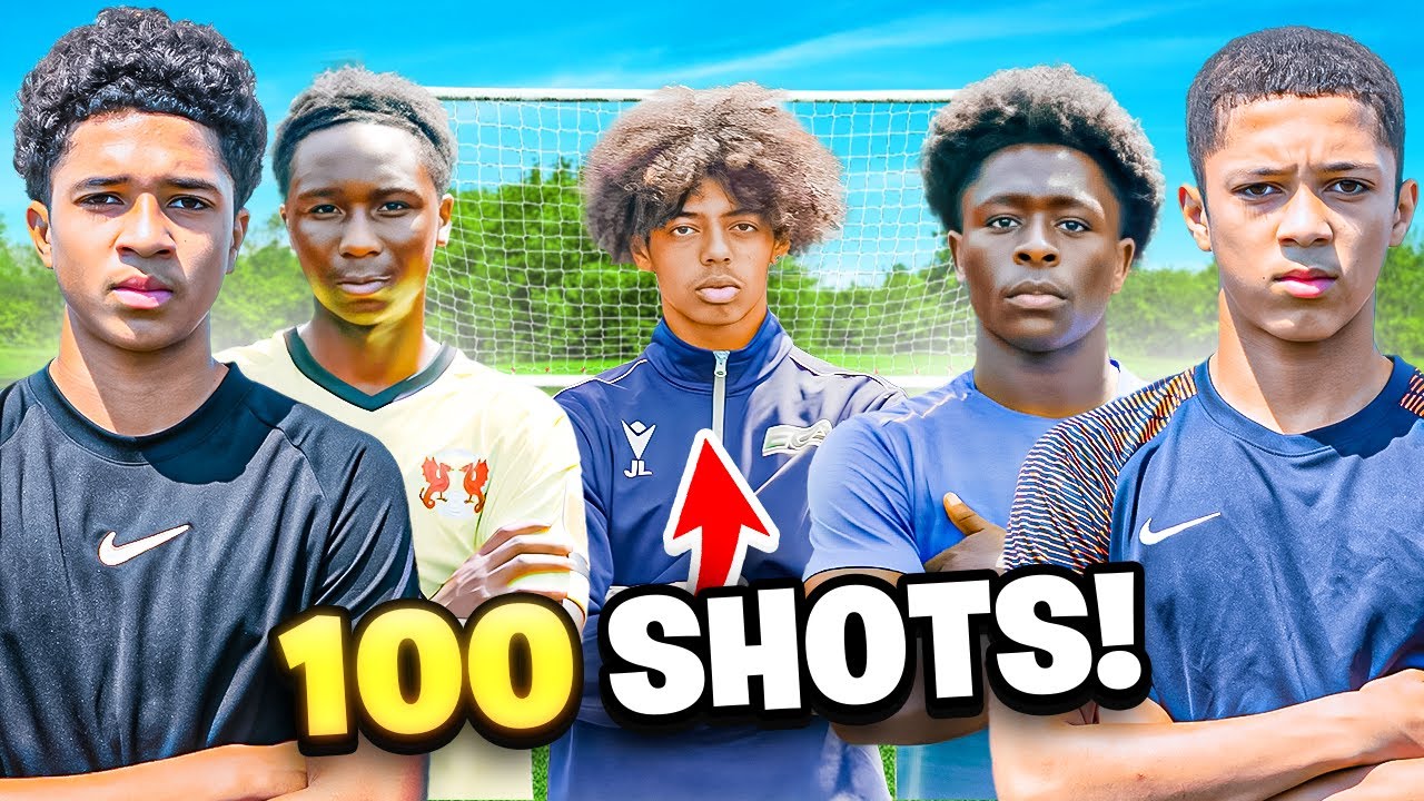 WE TOOK 100 SHOTS AGAINST THE BEST KEEPER ON YOUTUBE!