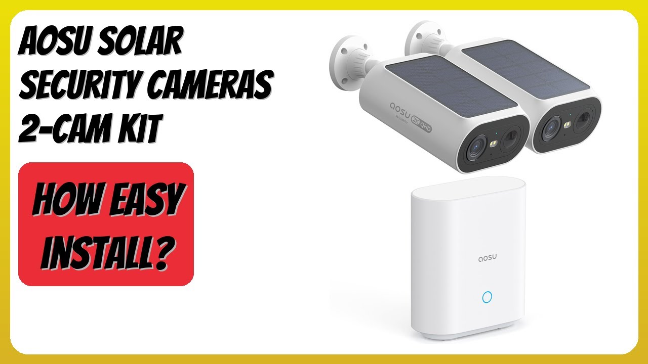 REVIEW (2026): aosu Solar Security Cameras 2-Cam Kit. Features