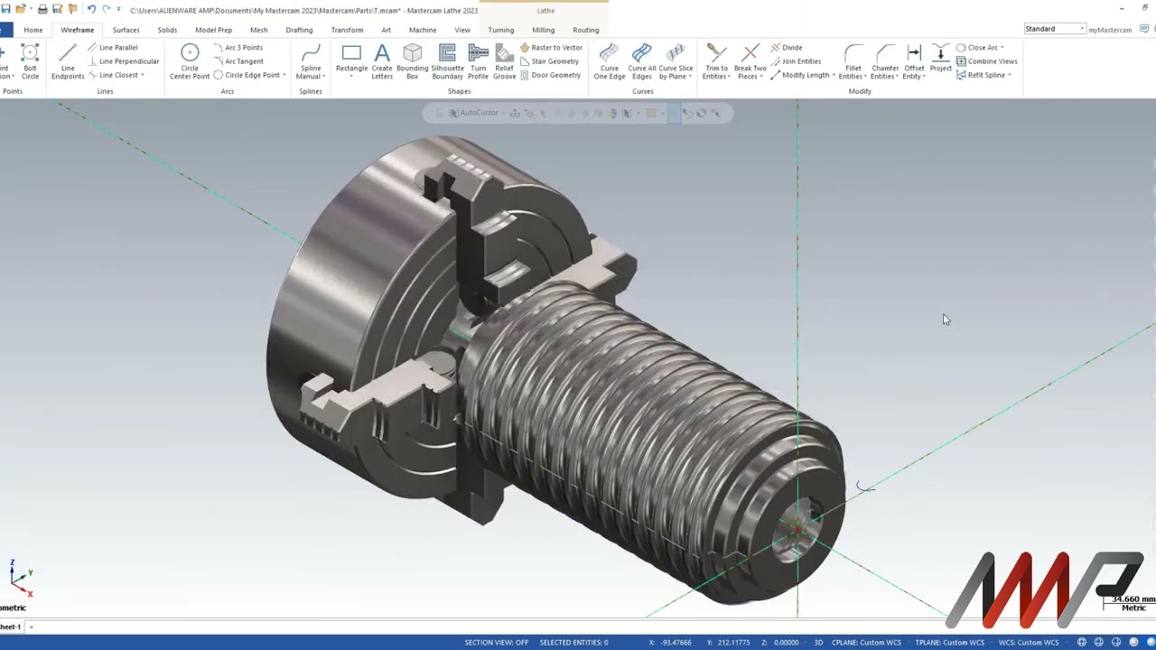 Custom Thread in Mastercam