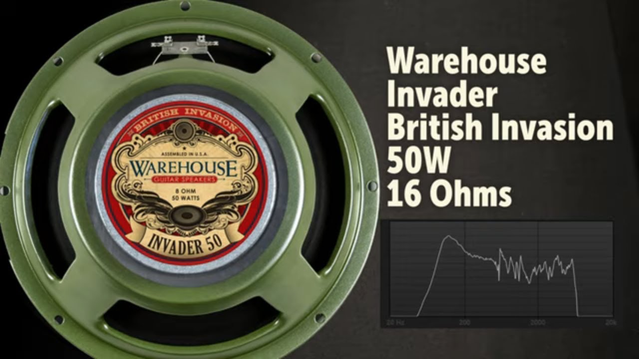 Warehouse Guitar Speakers (WGS) Invader 50 vs 21 Celestion speakers