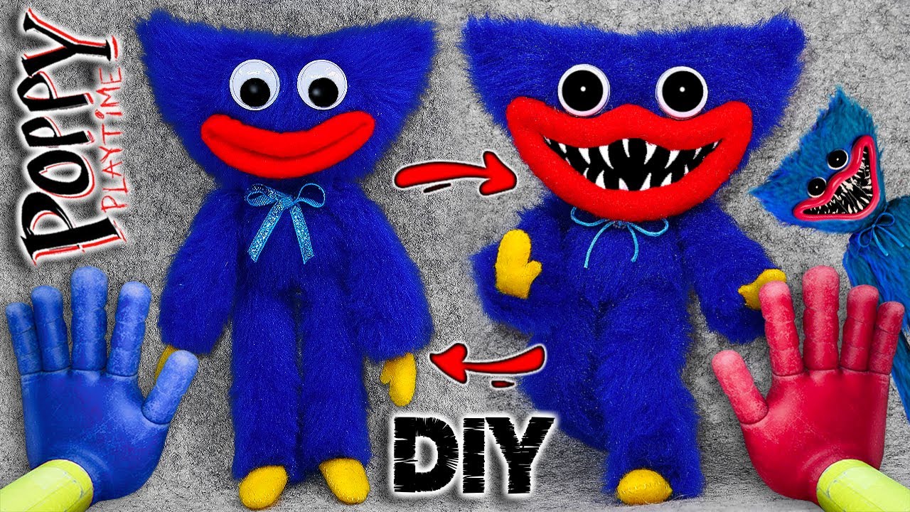 😱Tutorial: Cómo hacer el Peluche REVERSIBLE de Huggy Wuggy del juego POPPY Playtime! 😱