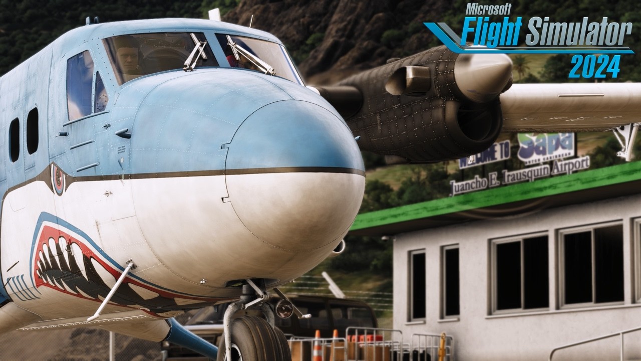 Microsoft Flight Simulator 2024 | DHC-6 Twin Otter | Saba (TNCS) ✈ St Maarten (TNCM) | Caribbean