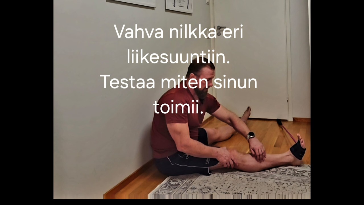 Nilkka määrää koko kehon vakauden. Treenaa pohkeet ja sääri oikein.