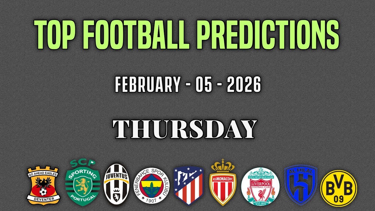 FOOTBALL PREDICTIONS TODAY 06 FEBRUARY 2026 | EPL | COPA DEL REY | SERIE A PREDICTIONS | KICKIQ 