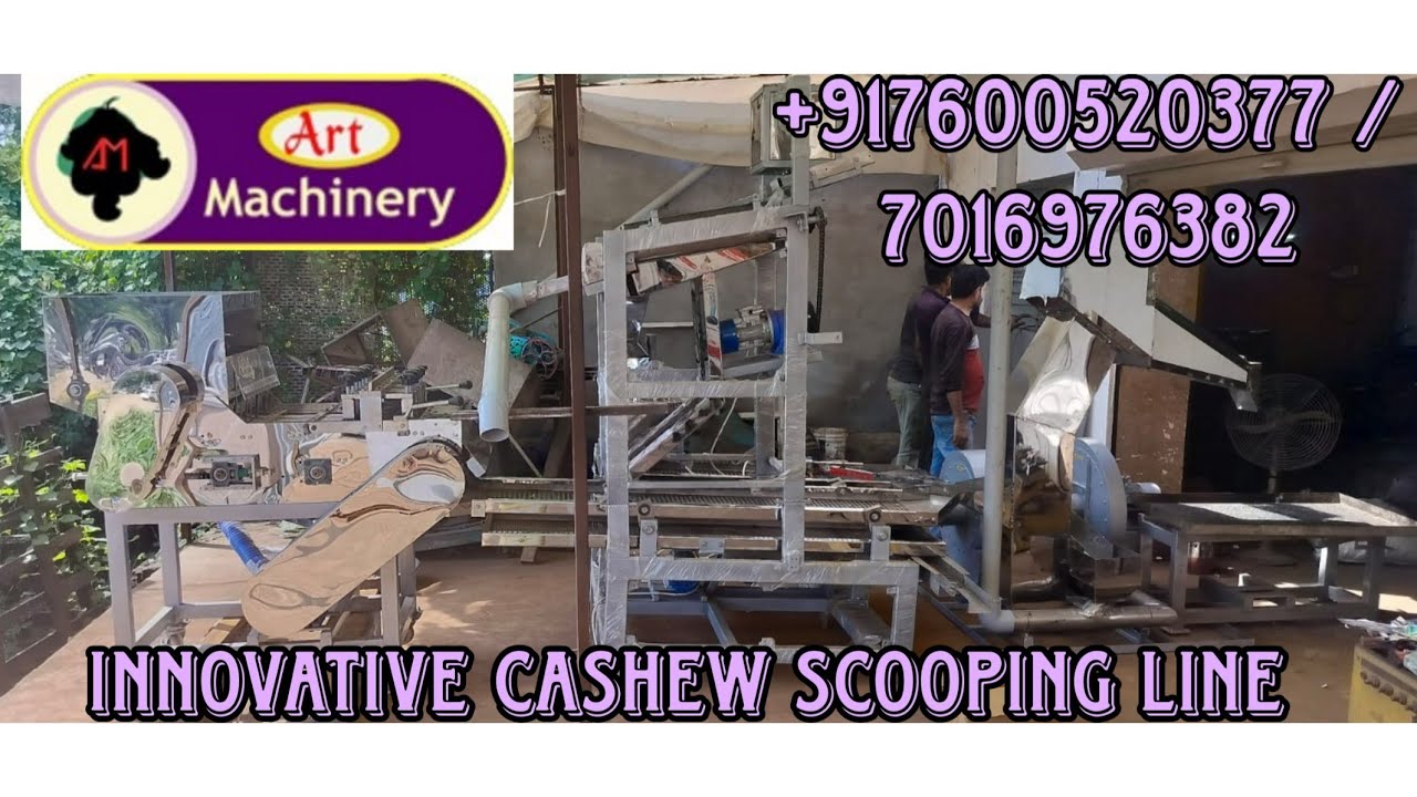 Innovative Cashew Scooping Line for Small & Medium Scale Cashew Processing Plant with Recycle System
