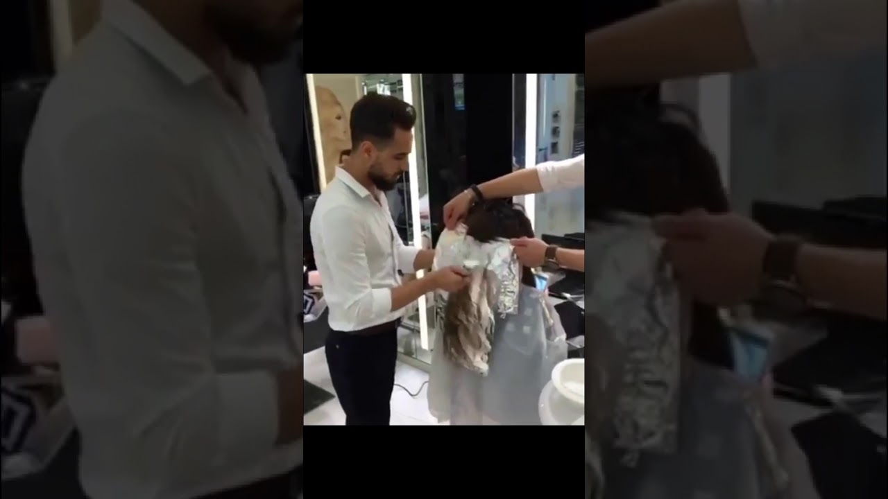 Amazing hairstyle transformation by #Mounir