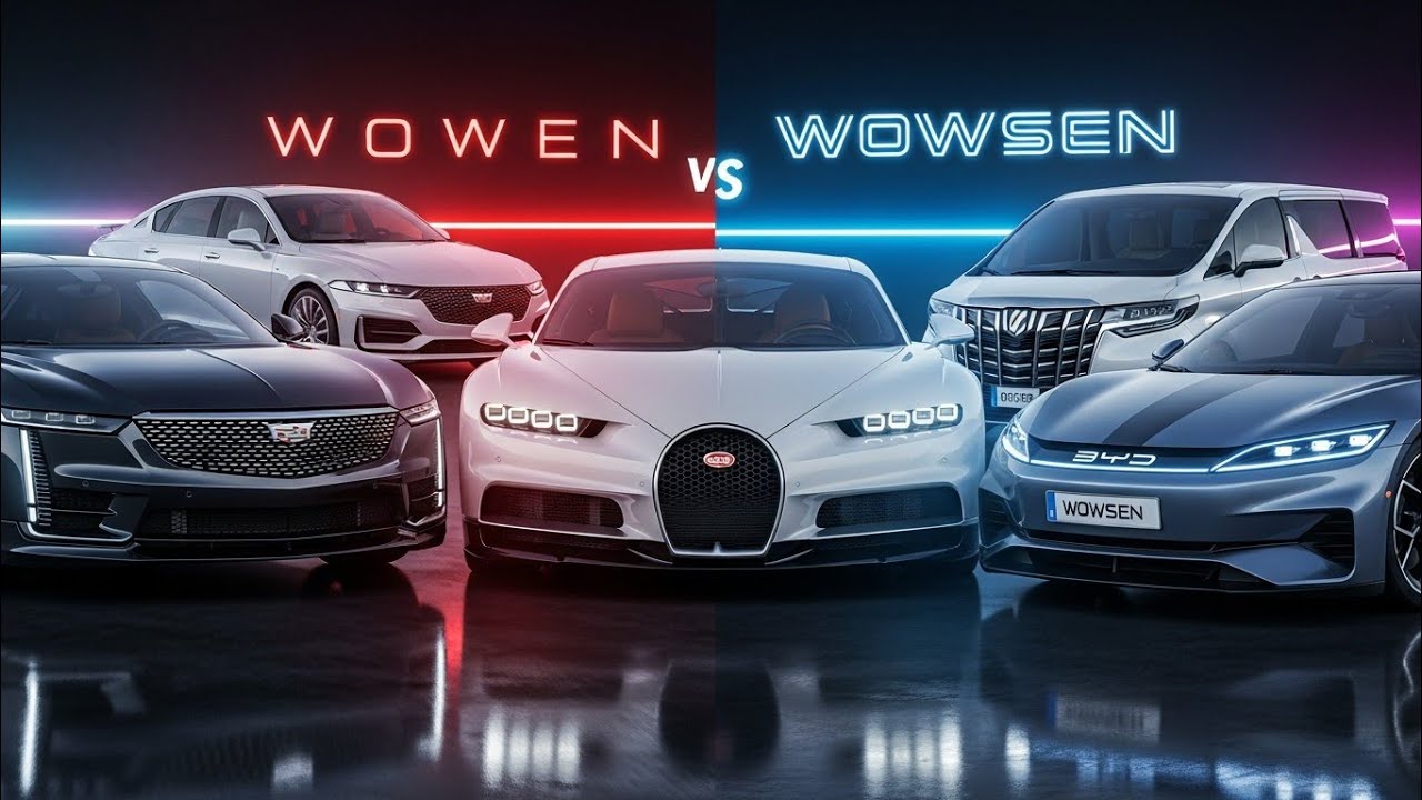 Cadillac Celestiq  Toyota Alphard vs WOWSEN vs BYD 2026 vs Bugatti Chiron Luxury to Hypercar Shock😱