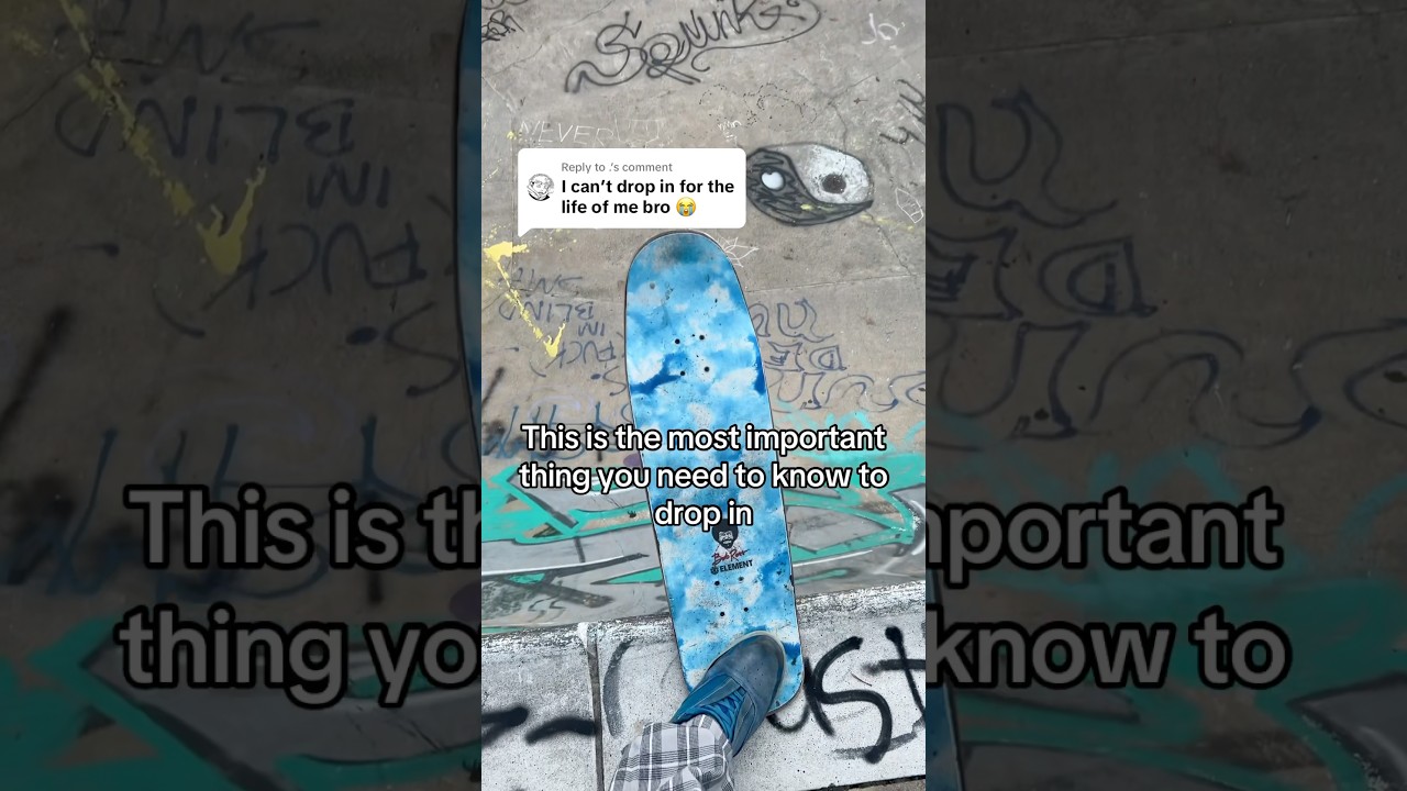 How to drop in on a skateboard