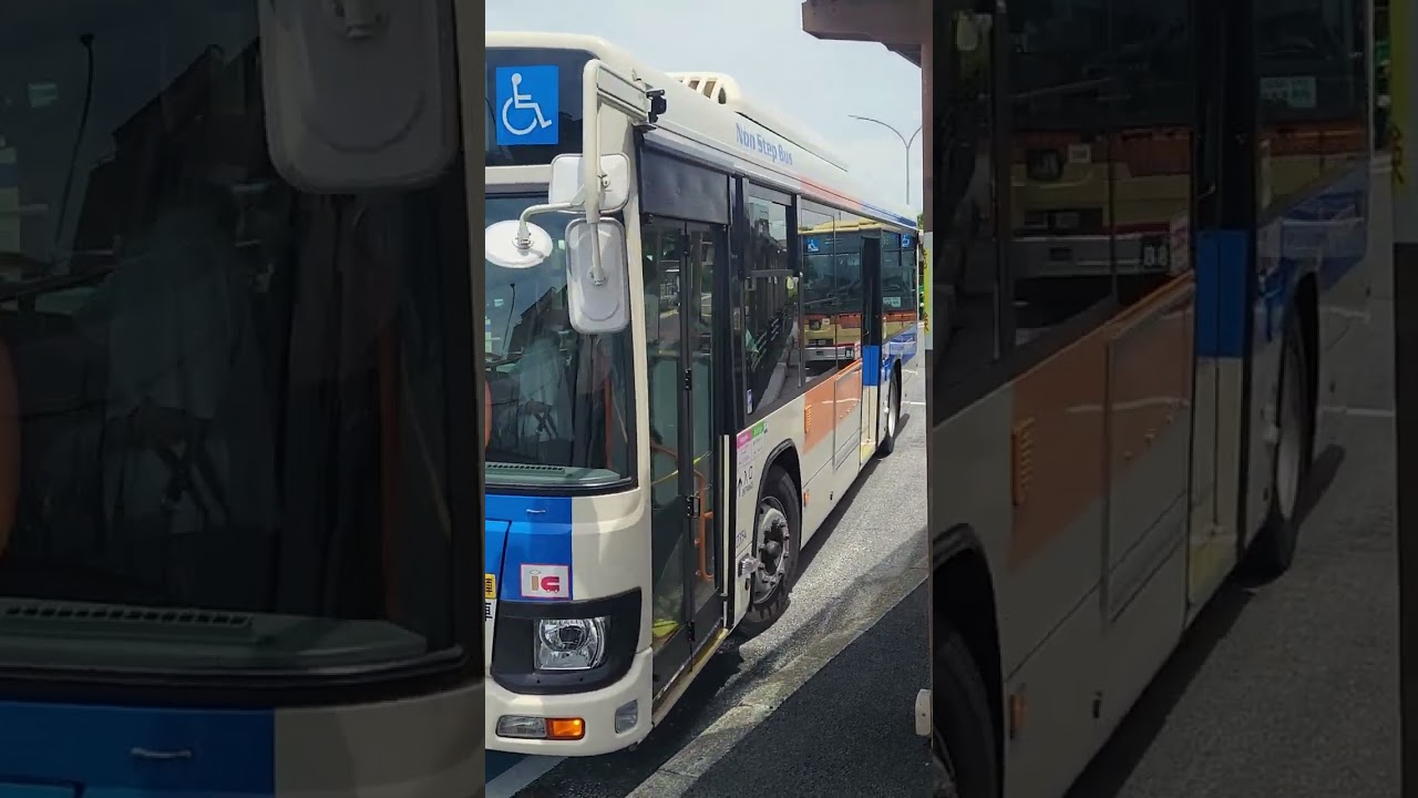 相鉄バス　２３５４号車　旭１２系統　鶴ヶ峰駅行　終点鶴ヶ峰駅降車専用バス停到着　#相鉄バス #鶴ヶ峰 #いすゞ #エルガノンステップバス #sotetsu #isuzu #shorts