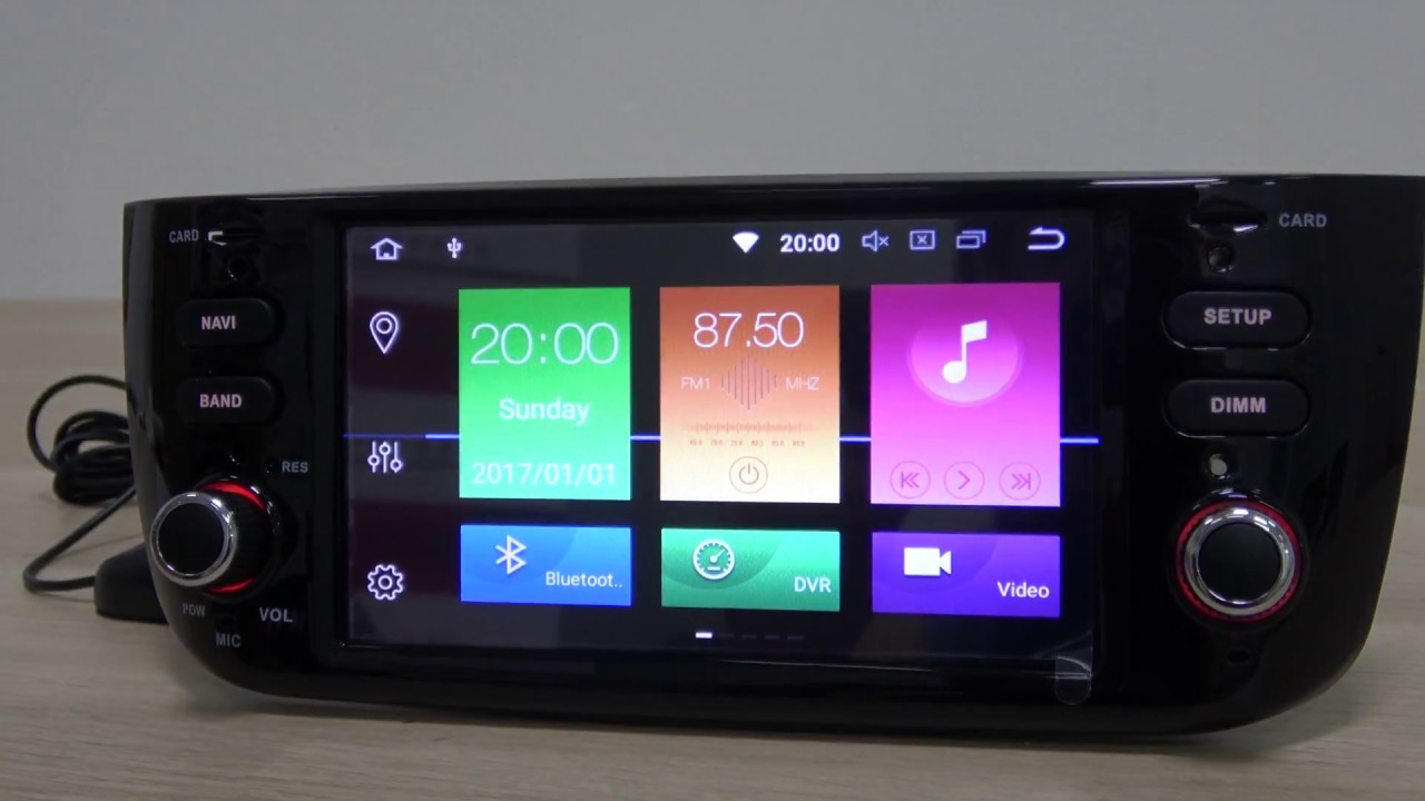 Android 8.0 Autoradio For Fiat Grande Punto Linea 2012-2015 Car Stereo GPS