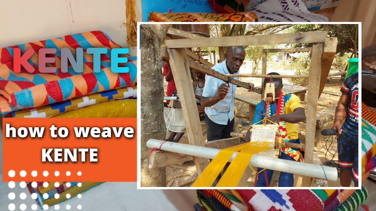 How to weave Kente Cloth // step by step process