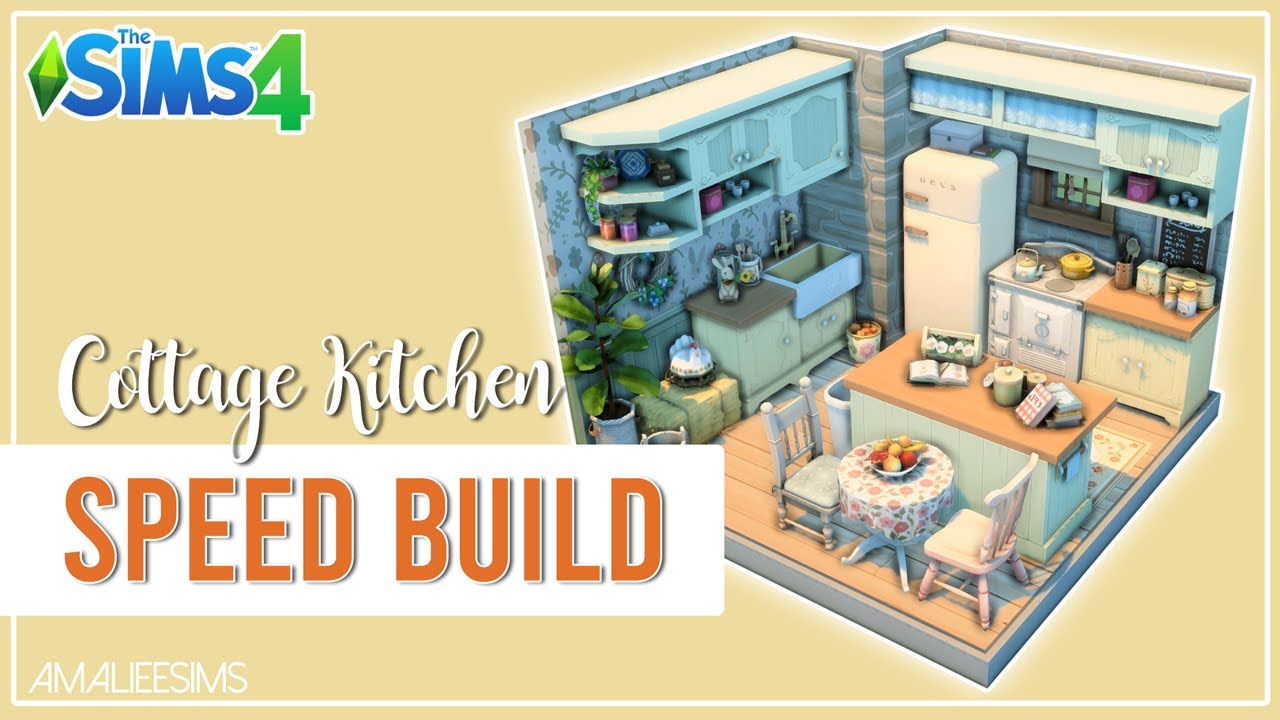 Cottage Kitchen | #sims4cottageliving | SPEED BUILD | The Sims 4