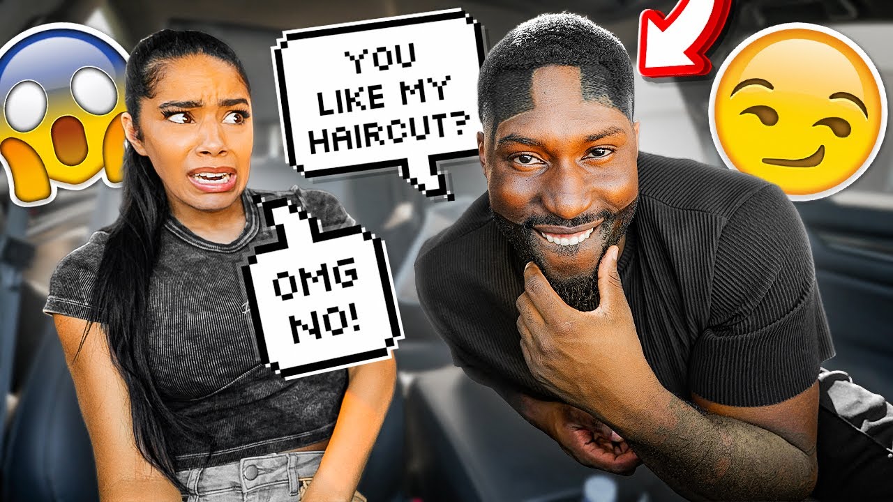 GOING OUT IN PUBLIC WITH THE WORLDS SMALLEST HAIRLINE PRANK ON MY FIANCE
