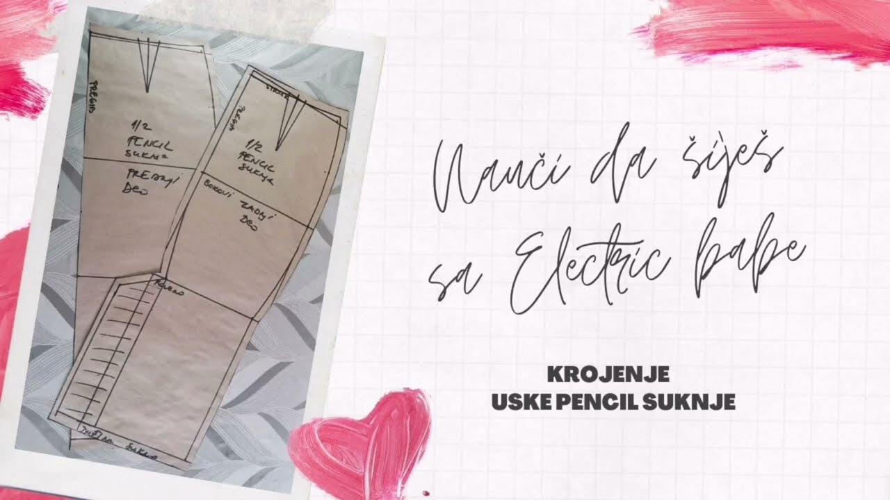 KAKO SE KROJI USKA PENCIL SUKNJA/Krojenje i šivenje za početnike #diy #tutorial #patternmaking
