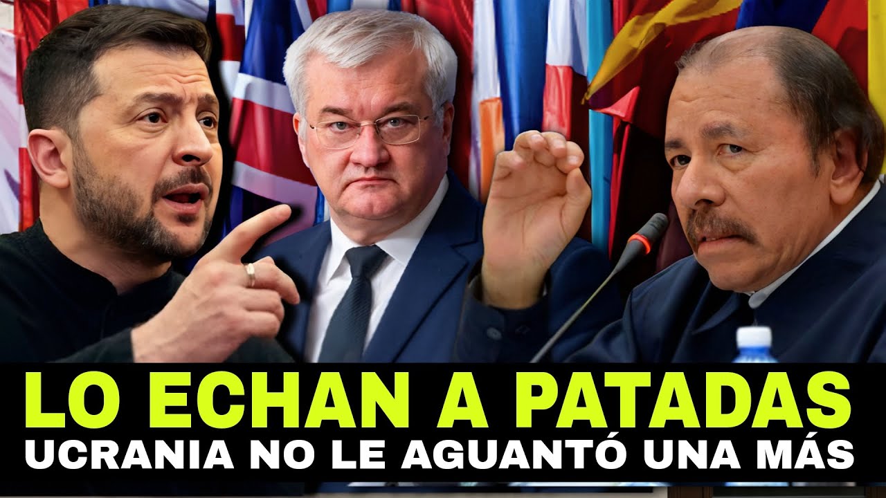 ECHAN A PATADAS al dictador Daniel Ortega de Ucrania 