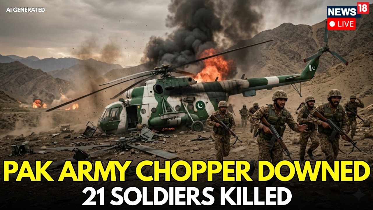 Pakistan News LIVE: 21 Killed After Pakistan Army's Helicopter Crashes Near Muzaffarabad | N18G