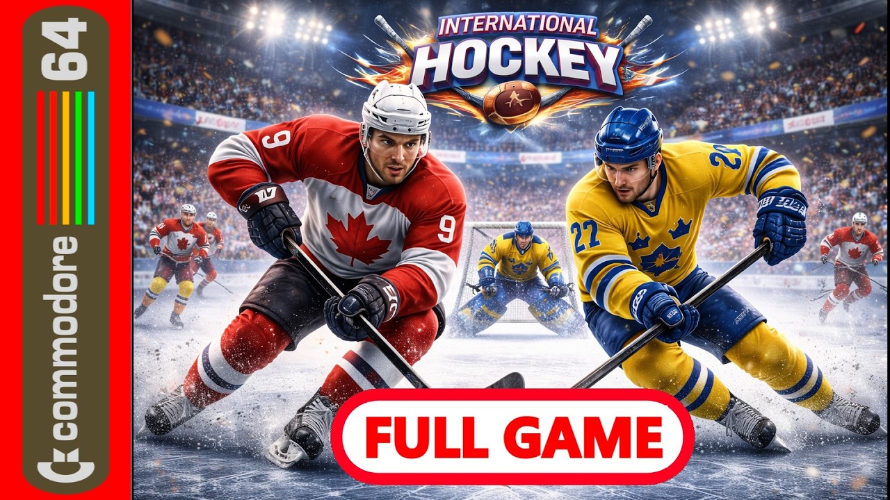 International Hockey – Legendary Hockey Game on Commodore 64 | Retro C64 Gameplay