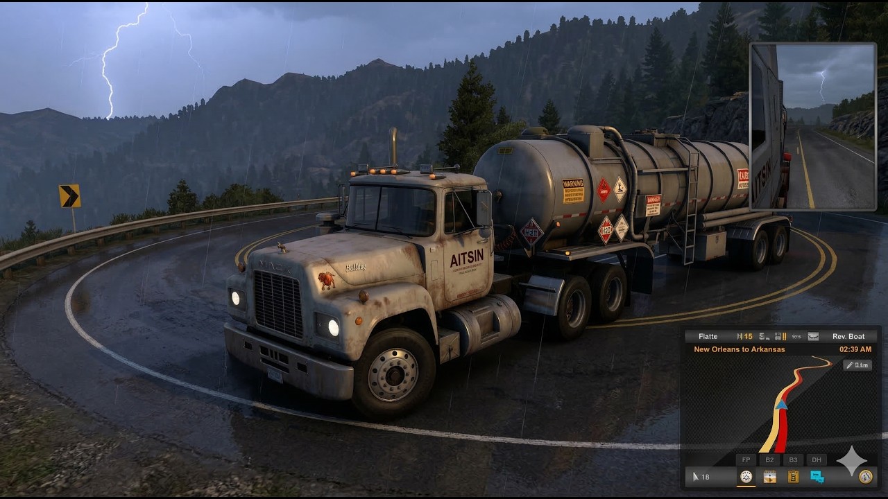 High-Stakes Hazmat: Vintage Mack R600 Chemical Run | New Orleans to Arkansas | ATS