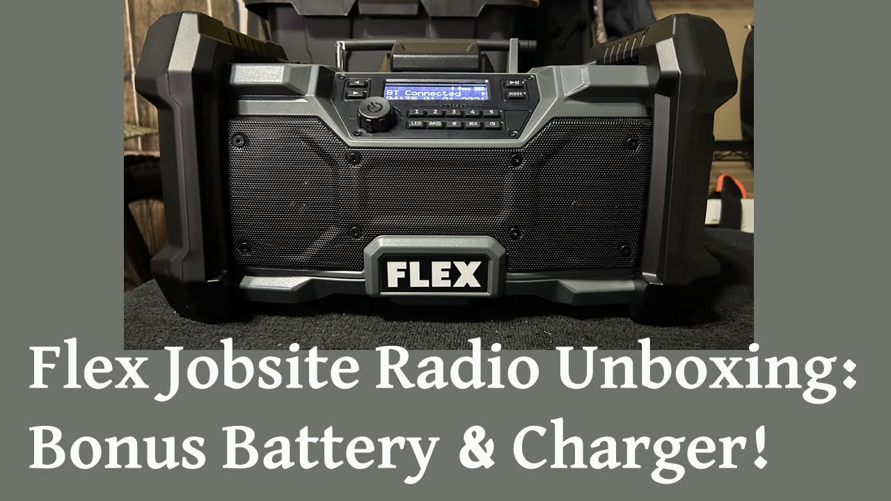 Flex Jobsite Radio Unboxing: Bonus Battery & Charger!