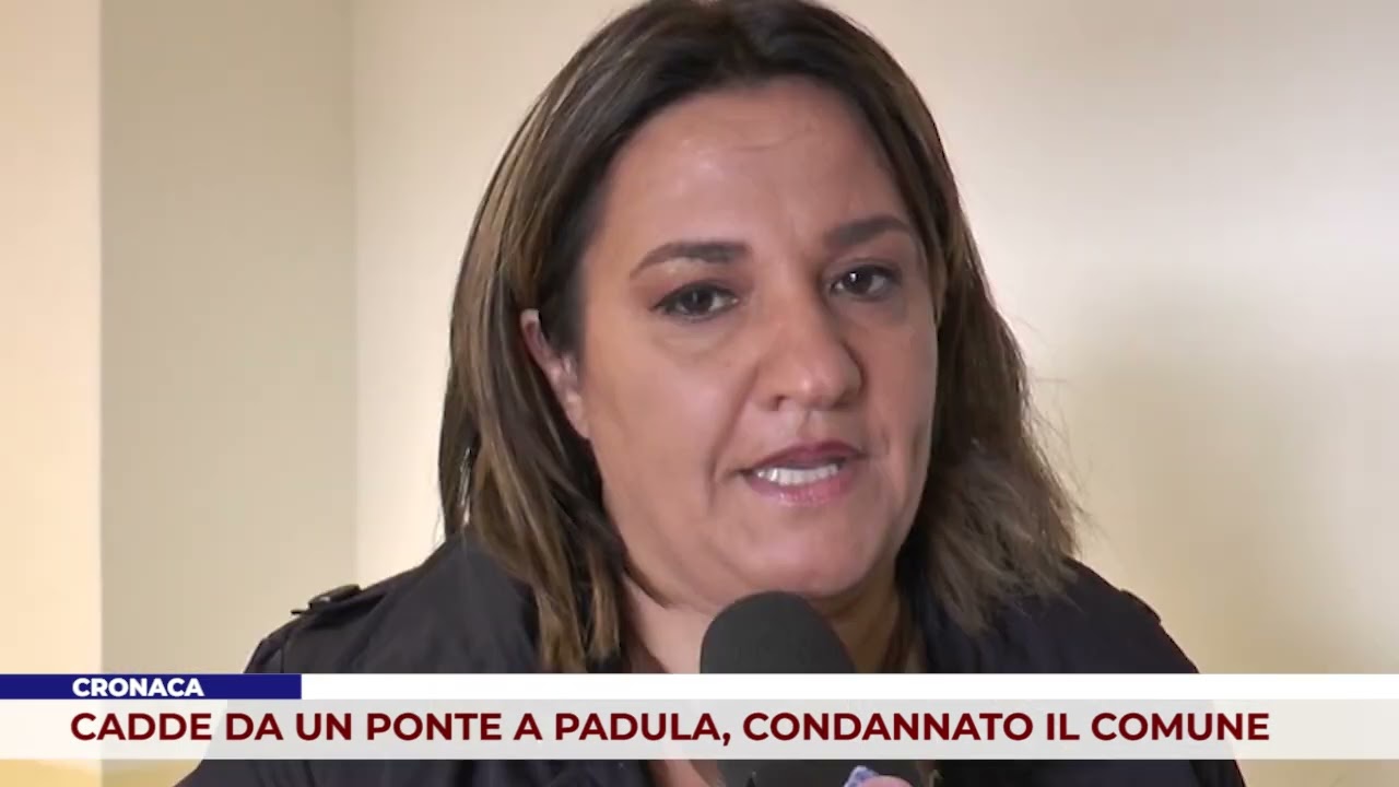 CRONACA. CADDE DA UN PONTE A PADULA, CONDANNATO IL COMUNE