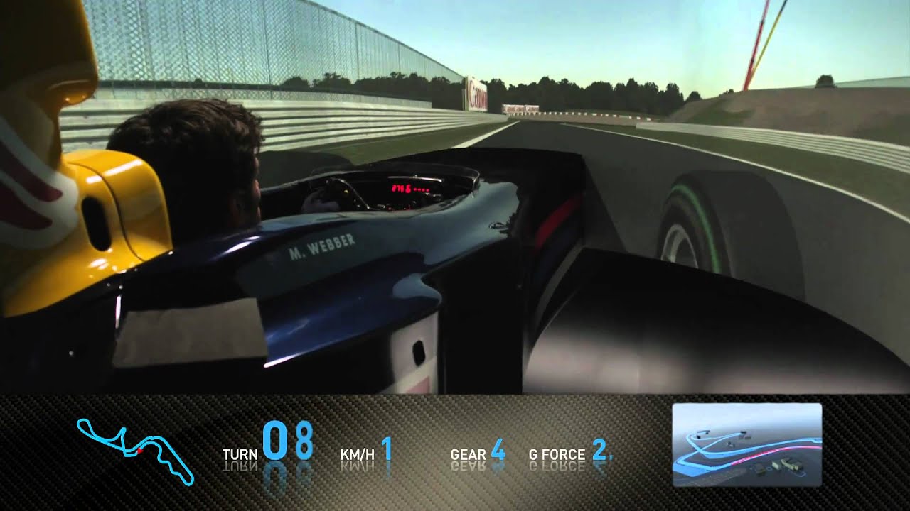 F1 Track Simulator - Mark Webber at Suzuka