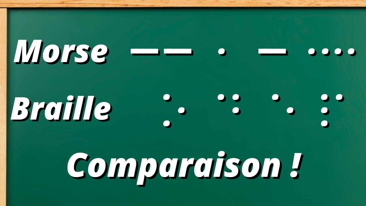 Le morse et le braille : comparaison et dénombrement - Grand Oral du Bac
