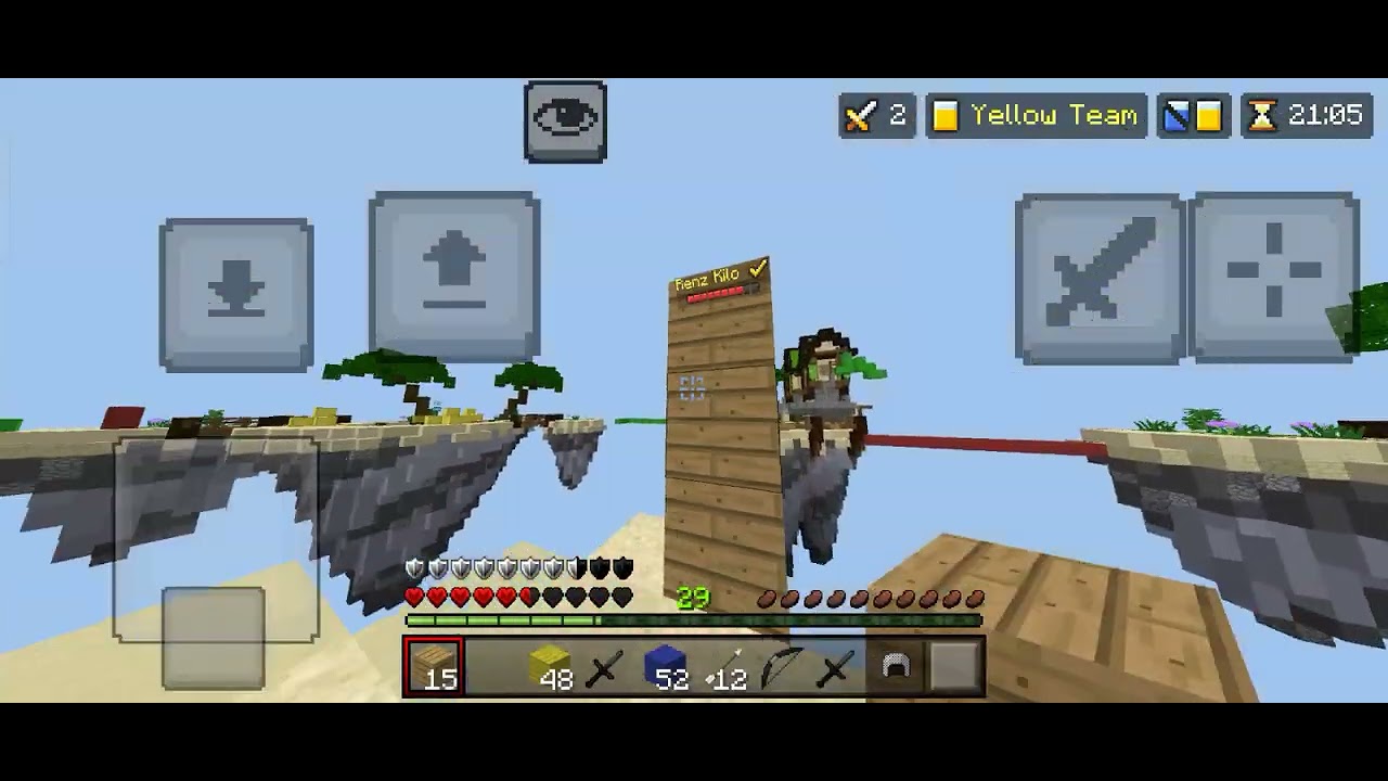 Playing hive bedwars daily video part 2 minecraft