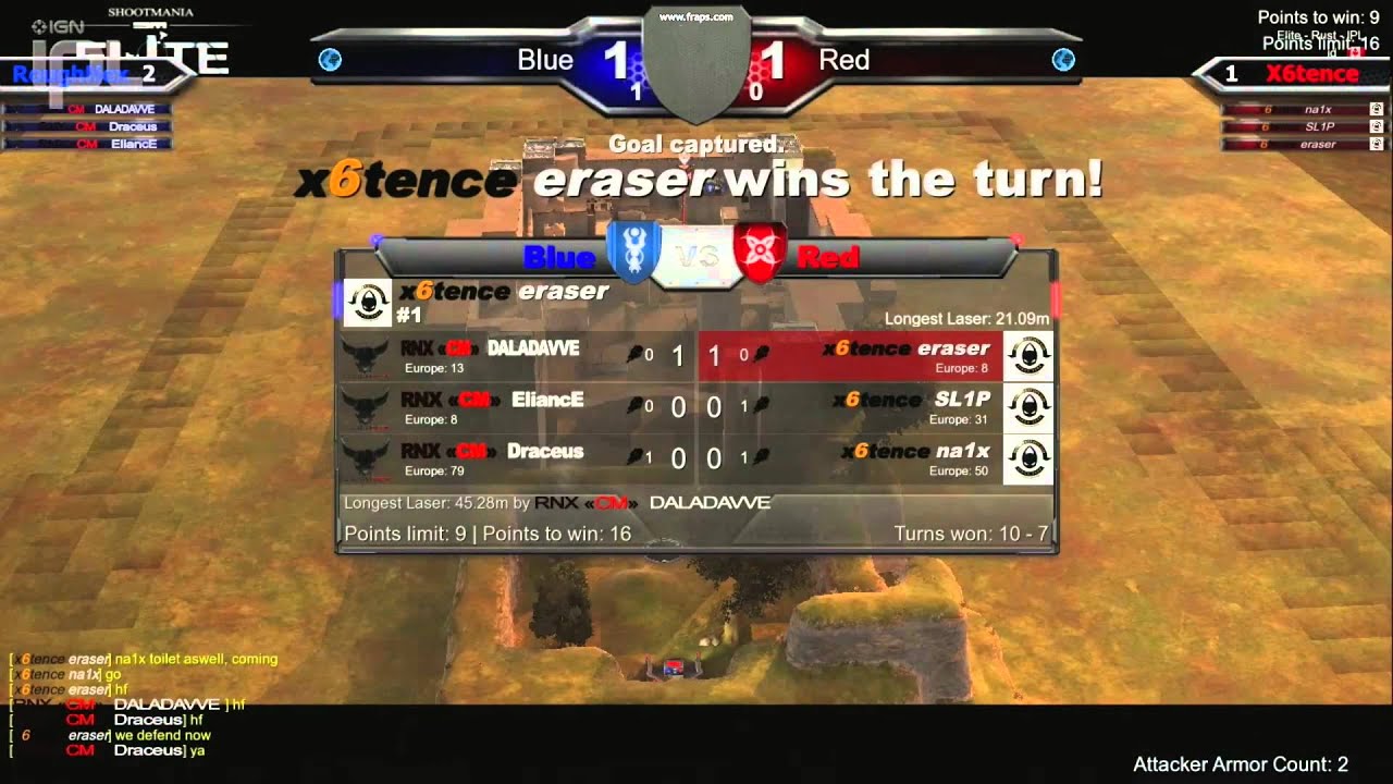 Roughnex vs x6tence Shootmania Highlights