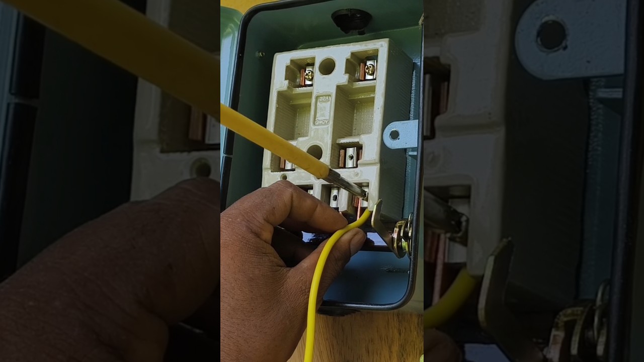 32 amp main switch connection #shortvideo #youtubeshorts #trending