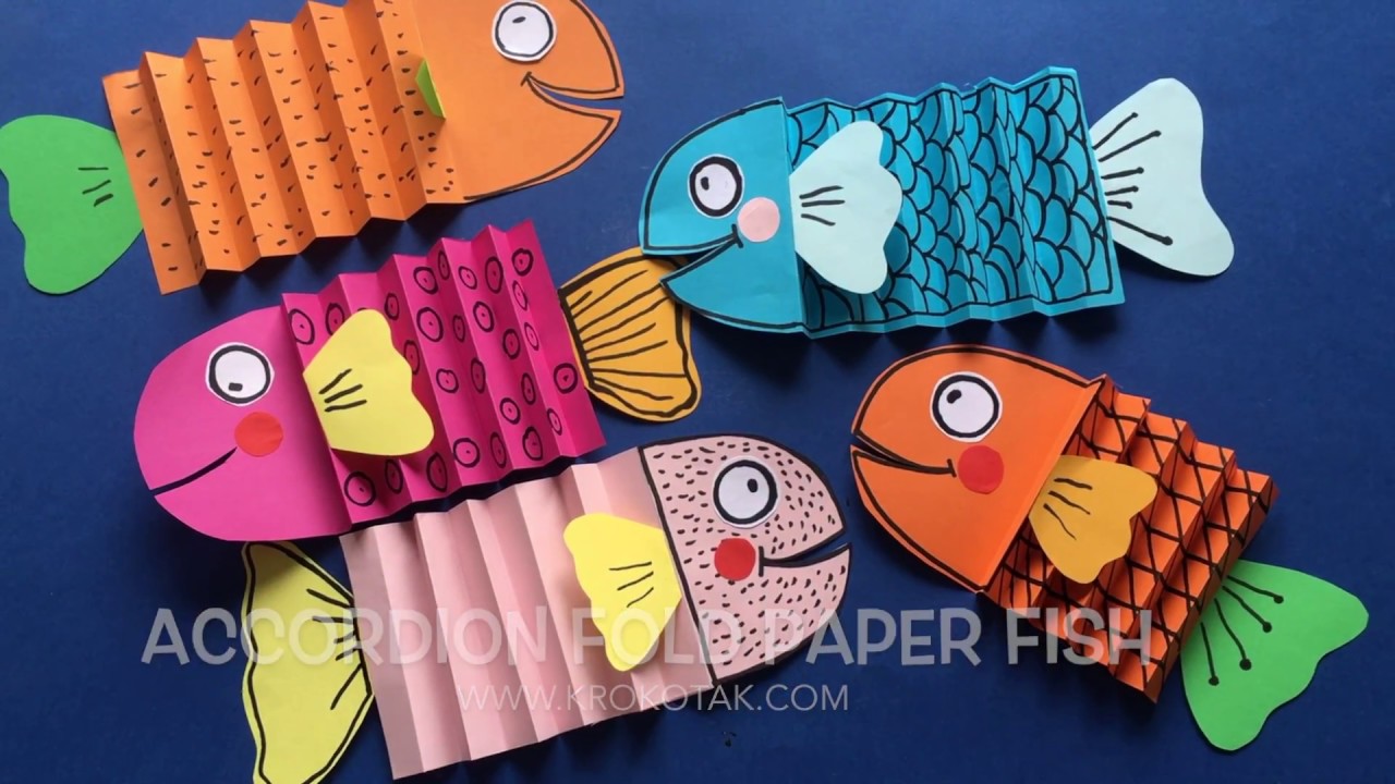 Accordion fold paperfish