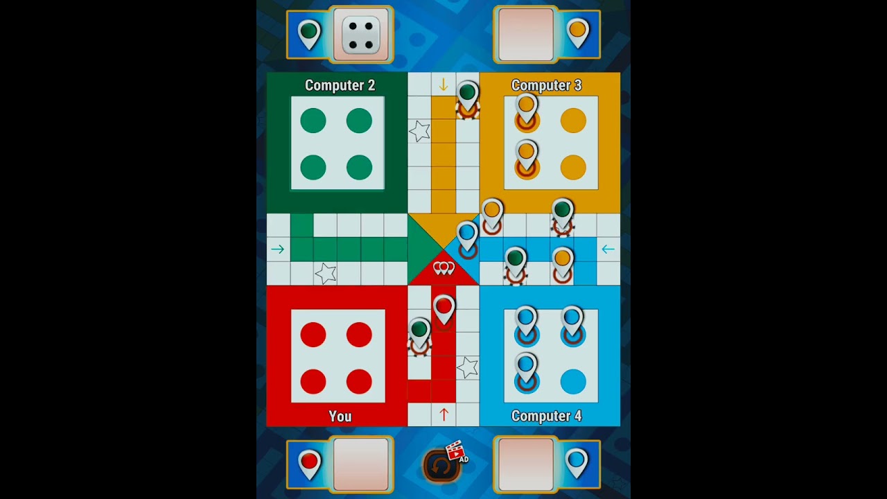 How to Win Ludo King | Tricks and Tips Ludo King | 4 players gameplay | Ludo king #241 #gameplay