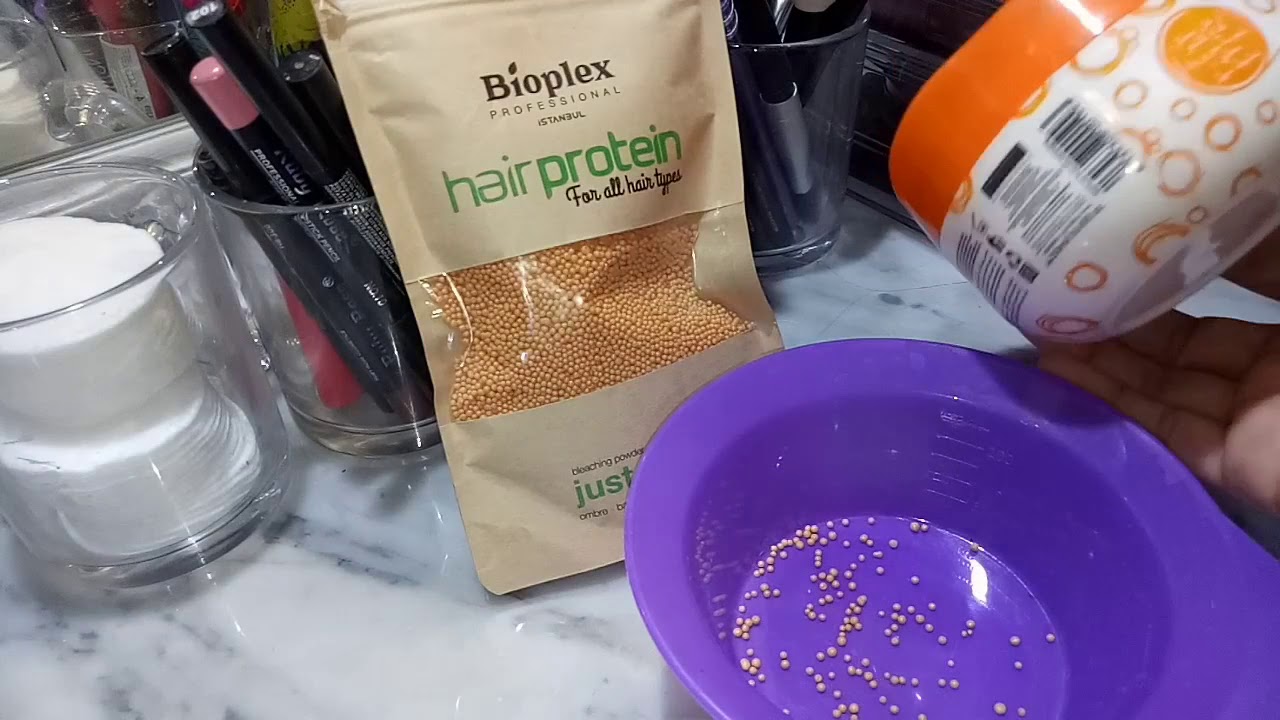 bioplex. بروتین بیوبلاکس حبیبات لحمایة الشعر من اضرار الصبغات۔