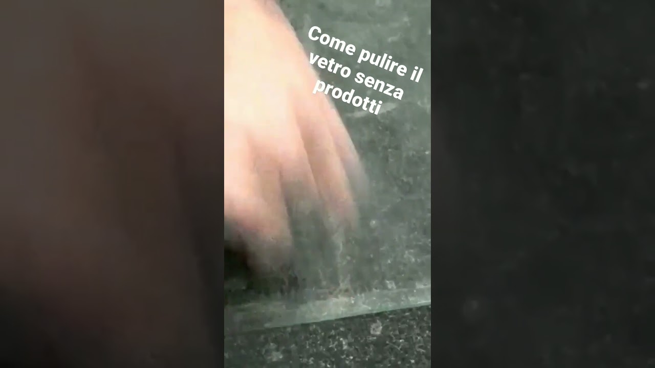 Come pulire il vetro senza prodotti #shorts
