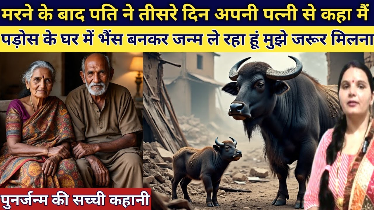 मरनेके 3 दिन बाद पति पत्नी के सपने में आता और कहता है पड़ोस में भैंस बनकर पैदा हो रहा हूं सच्ची घटना