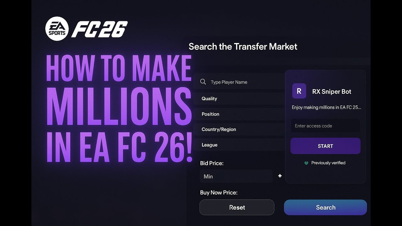 EA FC 26 FUT Sniping Bot | RemX Pro Autobuyer