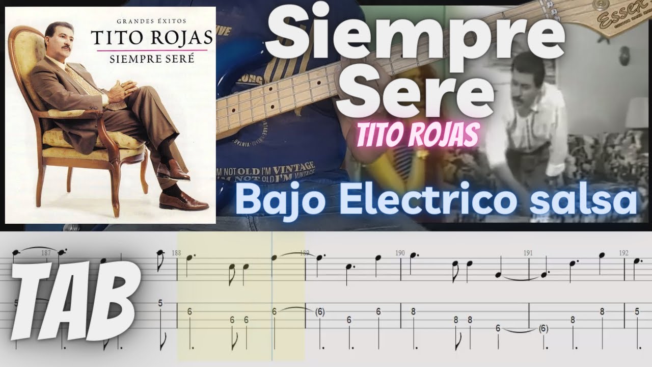 Siempre Sere · Tito Rojas //Bajo electrico Salsa COVER