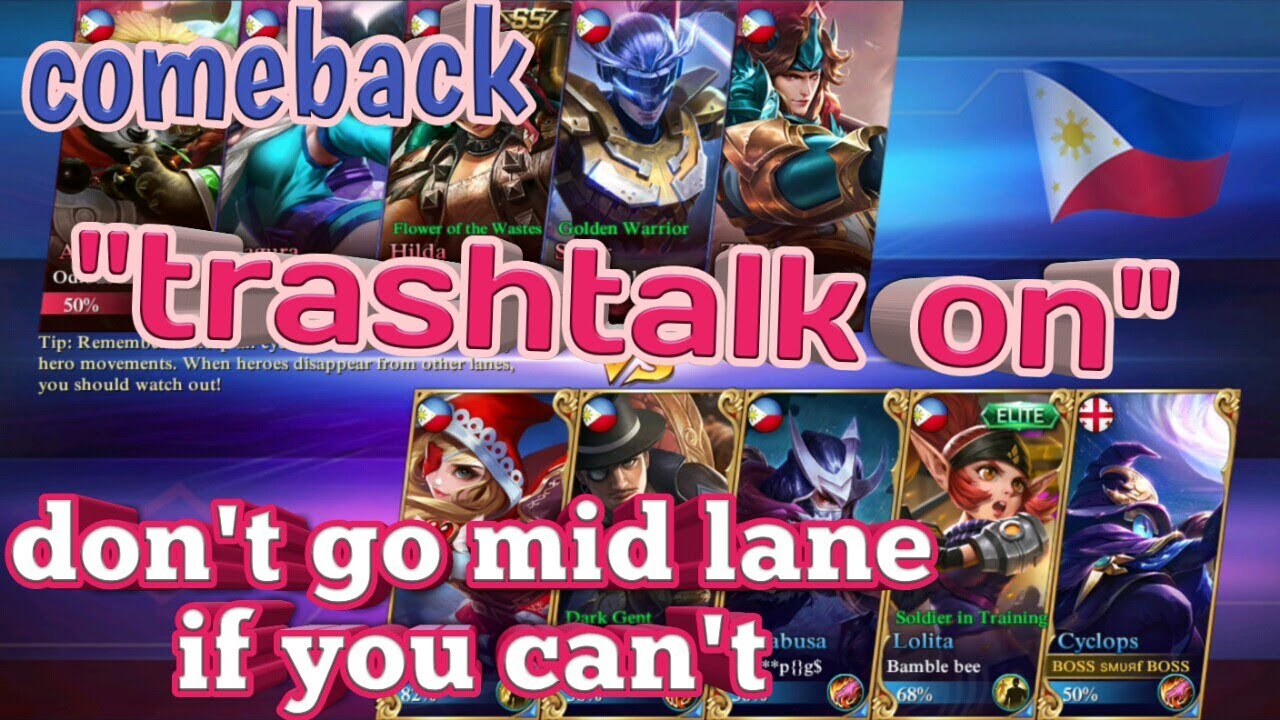 MOBILE LEGENDS | ml comeback | don't go mid if you can't