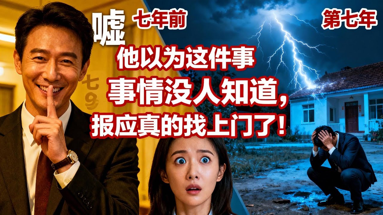 他以为这件事没人知道，第七年，报应准时找上门 #民间故事 #因果报应 #真实故事 #深夜故事 #中国民间传说 #悬疑故事  #长故事  #口播故事