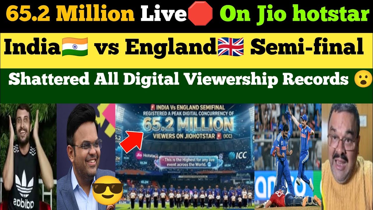 Pak Media Shocked 😳 Ind vs Eng Match Create History In Global Digital Viewership Record | Pak Reacts